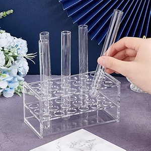 Nouveauté 2025 : support à tubes à essai en acrylique transparent personnalisé pour laboratoire scolaire - Product Image 3