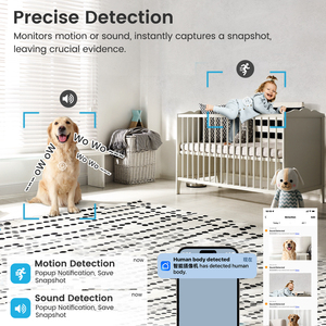 كاميرا Tuya WiFi ، كاميرا أمان USB ، صوت ثنائي الاتجاه ، منظر ليلي ، مراقبة منزلية ذكية ، مراقبة أطفال صغيرة ، كاميرا أمان ذكية للحياة - Product Image 3