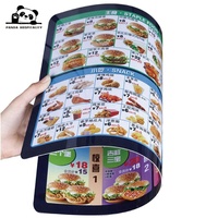 Menu alimentaire personnalisé à emporter, dépliant imprimé, brochure tri-pliante, impression publicitaire, menu à emporter pour restaurant