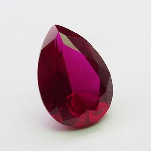 Laboratorio creado pera corte artificial ruby corindón piedra - Product Image 2