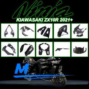 Guardabarros de Fibra de Carbono Modificado para <span class=keywords><strong>Kawasaki</strong></span> <span class=keywords><strong>ZX10R</strong></span> SE, Accesorios para Motocicleta, Moldeado por Presión, 2021+ - Product Image 6