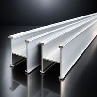 Rail de montage de panneau solaire, profilé de support en aluminium, support de rail pour module photovoltaïque pour système de structure solaire au sol
