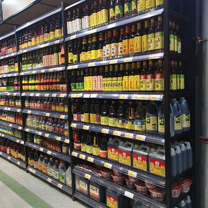 Estantería de Almacenamiento para Supermercado con Panel Trasero de Tubo Cuadrado de Acero, Doble Cara, 5 Capas de Protección Contra la Corrosión - Product Image 5