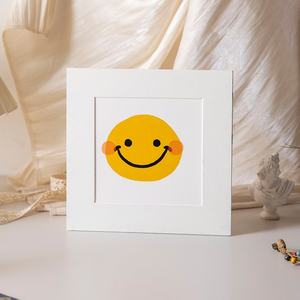 Support de cadre photo carré en carton recyclable avec <span class=keywords><strong>illustration</strong></span> simple pour les peintures à l'aquarelle et aux pastels à l'huile des enfants - Product Image 1
