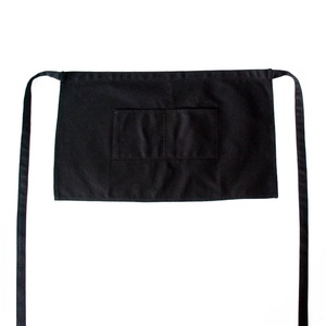 Delantal de lona de medio cuerpo personalizado para cafetería y restaurante estilo sin mangas con logotipo bordado duradero comercio exterior - Product Image 6