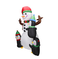 Décoration de jardin pour les fêtes, décoration de maison, gonflable de Noël de 1,5 m, Père Noël gonflable