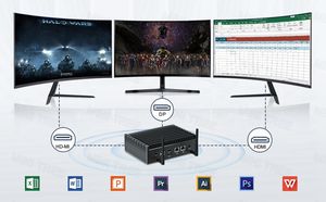 Minitree I5 13th รุ่น Intel Core 1335U I7 1355U มินิพีซี<span class=keywords><strong>2</strong></span> * DDR4 32GB SSD 512GB สามจอ<span class=keywords><strong>2</strong></span> * HD DP WIFI6การสนับสนุน Win11 - Product Image 4