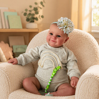 Boneka Bayi Reborn 20 Inch, Mirip Bayi Asli, Bahan Vinyl Lembut, Mainan Bayi Baru Lahir Realistis untuk Hadiah Anak, Grosir, Custom