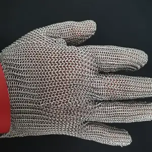 Chain Gloves Stainless Steel Wire Mesh Protective Cut Resistant Chain Mail Glove