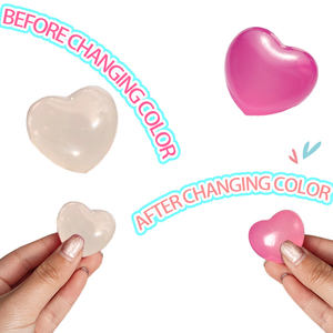 <strong>Bucket</strong> <strong>of</strong> 16 Pcs Mini Heart Glitter Color Changing <strong>Maltesers</strong> TPR Squeeze Ball Toy On-the-go Stress Relief Toys - Product Image 4