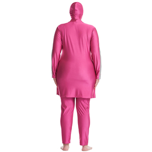 Nuovo Costume da Bagno Islamico per Donne Musulmane Taglie Forti, Traspirante e ad Asciugatura Rapida, Maniche Tre Quarti, Stampa Mediorientale, Abbigliamento da Spiaggia - Product Image 5