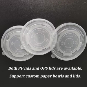 Dùng một lần kraft giấy salad Bát PP/<span class=keywords><strong>Ops</strong></span> nắp nhanh chóng bao bì thực phẩm giấy Bát nhựa PP PET có nắp đậy cho thực phẩm container - Product Image 2