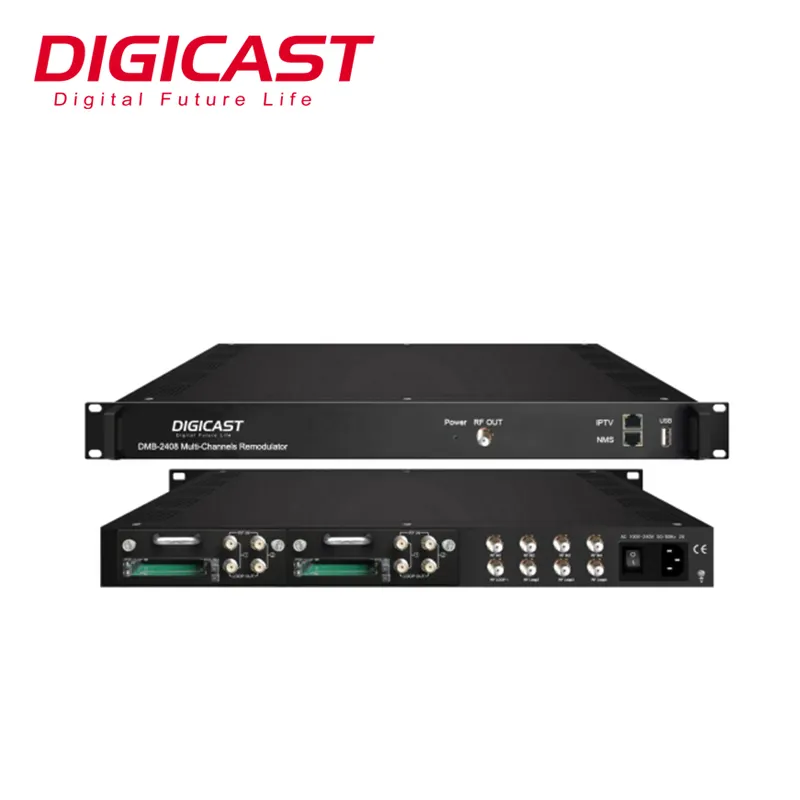 Remodulador DVB-S/S2 do Multi-canal ao modulador DVB-T DVB-C para a solução coaxial do RF do hotel