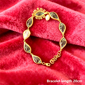 Bracelets de charme tendance en gros Schiaparelli, plaqués or 18 carats, étanches et inaltérables, motif œil porte-bonheur rétro, pour femme, idéal comme cadeau - Product Image 1