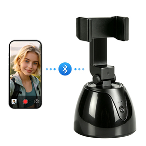 Live Streaming Foldable Auto Tracking Phone Holder Multifunctional Mini Selfie Stick Loop <b>Record</b> Rechargeable Auto Face Tracking - Product Image 1