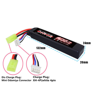 <span class=keywords><strong>CHAMPION</strong></span> <span class=keywords><strong>Precio</strong></span> de fábrica Venta al por mayor caliente 1500mAh 25C 3S 11,1 V Paquete de batería de litio recargable para Airsoft BB guns batería - Product Image 5