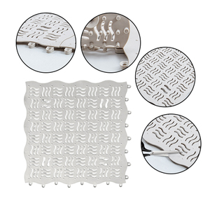 East Path Soft TPE piastrelle <span class=keywords><strong>antiscivolo</strong></span> Splicing tappetino impermeabile tappetino doccia da bagno con fori di drenaggio per bagno cucina <span class=keywords><strong>piscina</strong></span> - Product Image 2