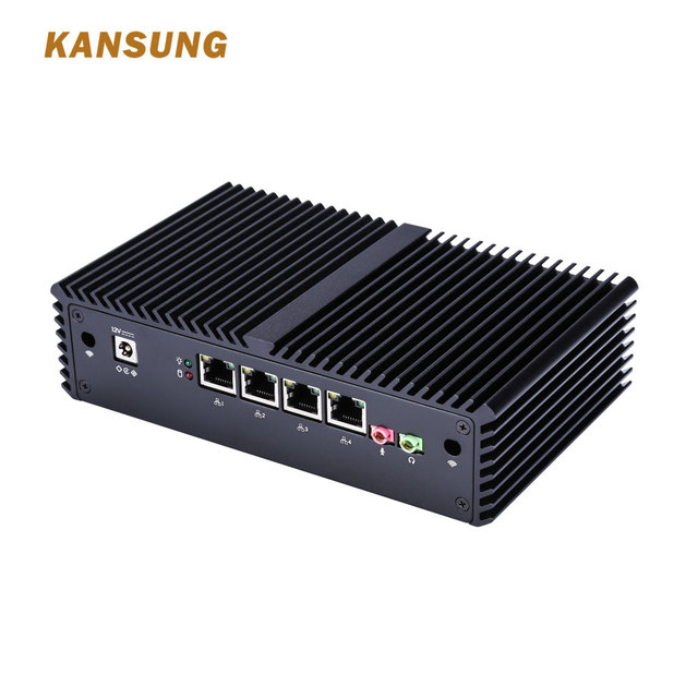 Kansung Portable Desktop Computer CPU Intel Processor Core I7 4500U 8G DDR3L 128G Msata SSD 6 LAN Mini PC
