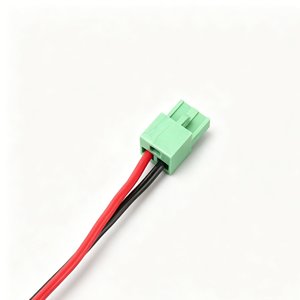 定制绿色<span class=keywords><strong>2</strong></span>针插头电线束，用于LED灯和工业设备的镀锡铜导线线束 - Product Image 3