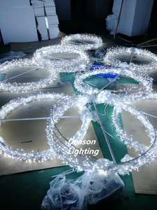 Esfera <span class=keywords><strong>LED</strong></span> Grande para Exteriores, Impermeable, para <span class=keywords><strong>Navidad</strong></span>, Bola de Luz Colgante Plegable para Exteriores - Product Image 3