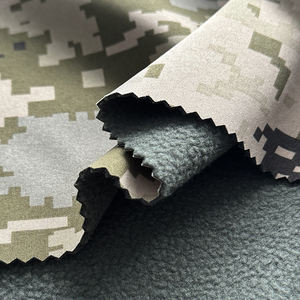 Camo impression tricot imperméable 100 Polyester collé TPU <span class=keywords><strong>polaire</strong></span> épaisseur vêtements de travail trekking chasse veste <span class=keywords><strong>tissu</strong></span> - Product Image 2