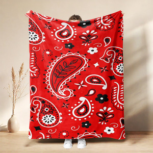 Manta de Franela con Diseño Paisley, Manta para Siesta, Cálida, Súper Suave para Cama, Sofá, Sillón, Impresión Personalizada, Venta al Por Mayor - Product Image 3