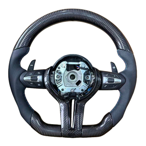 BMW F05 F30 F31 F10 F12 F15 F36 F20 F22 F25 F32 M3 M5 E70 E90 E91 <span class=keywords><strong>M</strong></span>スポーツステアリングホイール用カーボンファイバーステアリングホイール - Product Image 1