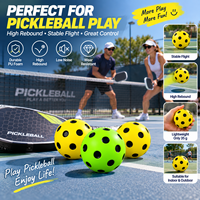 Ballon de pickleball en mousse PU de 75 mm à rebond élevé, pour entraînement en intérieur, silencieux, jouet anti-stress, couleur et logo personnalisés, OEM ODM