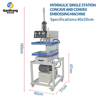 38*38 cm A4 cuir 3D gaufrage T-Shirt presse à chaud Machine nouvelle automatique manuelle 110V/220V étiquette en relief Machine d'impression