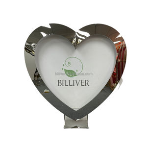 Struttura Shinny in metallo <span class=keywords><strong>cuore</strong></span> floreale ad arco a tutto tondo porte <span class=keywords><strong>di</strong></span> flure cornice <span class=keywords><strong>di</strong></span> nozze decorazione <span class=keywords><strong>di</strong></span> compleanno sfondo sfondo - Product Image 4