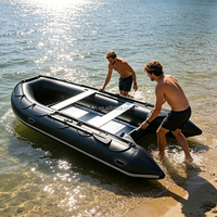 Bateau pneumatique d'assaut Hailebao 4m en alliage d'aluminium, bateau de sauvetage rapide, radeau de sauvetage, bateau de pêche, bateau de dérive, bateau de sauvetage d'urgence