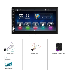เครื่องเล่น MP5 ติดรถยนต์ Podofo ขนาด 7 นิ้ว แบบ Single Din วิทยุติดรถยนต์ รองรับ CarPlay Android Auto USB BT FM รองรับกล้องมองหลัง ขายส่ง - Product Image 6