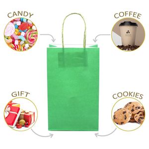 Paper <b>Gift</b> Bags with Handles <b>Small</b> Perfect Solution for Graduation Party Shopping Color Kraft Retail Tear Resistant Paper Bag - Product Image 4