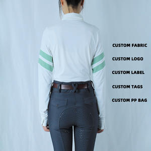 Caja de equipo ecuestre única ARLAN, camisa de polo ecuestre de manga larga para mujer, ropa ecuestre - Product Image 2