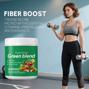 Julong Marque privée Mélange vert en poudre Complément alimentaire Mélange vert biologique pur Poudre végétale de superaliments Verts - Product Image 2