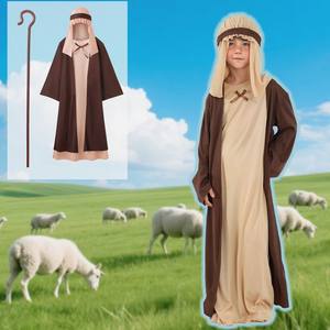 Ả Rập Saudi áo choàng cosplay biểu tượng tùy chỉnh Arab trang phục trẻ em bán buôn vai trò chơi bedouin Chăn Cừu trang phục - Product Image 6