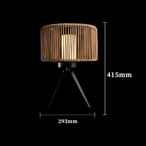 Đèn năng lượng mặt trời ngoài trời bằng mây nhựa, đèn LED năng lượng mặt trời trang trí sân vườn, hiên nhà, ban công, đèn thả hiện đại kiểu mây đan - Product Image 2