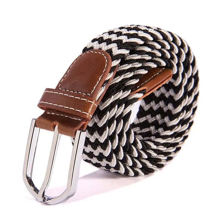 riem ceinture femme cinturon Stretching braided fashion fabric elastic belt for women lady men jeans custom designer waist belt
