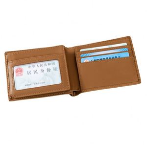 Cartera de Cuero para Hombre con Bloqueo RFID, Estilo Vintage, Personalizable con Logotipo OEM, Cuero Genuino de Vaca, Diseño Triple - Product Image 5