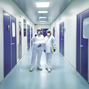 <span class=keywords><strong>Porte</strong></span> <span class=keywords><strong>coulissante</strong></span> automatique hermétique GMP pour salle blanche, idéale pour hôpitaux, salles d'opération, laboratoires et ateliers pharmaceutiques - Product Image 3