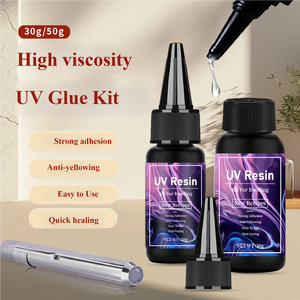 Resina UV de alta transparencia de 30g de curado rápido, kit de resina UV de unión fuerte para vidrio/acrílico/cerámica - Product Image 4