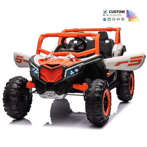 Vente en gros de véhicules électriques pour enfants à 2 places, UTV à 4 roues, absorption des chocs, 3 modes de conduite, musique intégrée, moteurs puissants, tout-terrain - Product Image 1