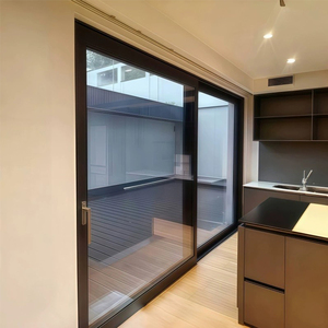 Tùy Chỉnh Hiện Đại Đôi Tráng Men Nướng Thiết Kế Nhôm Cửa Trượt Sản Phẩm Mới Màn Hình Không Khung Cho Phòng Tắm Trường Ăn Uống - Product Image 4