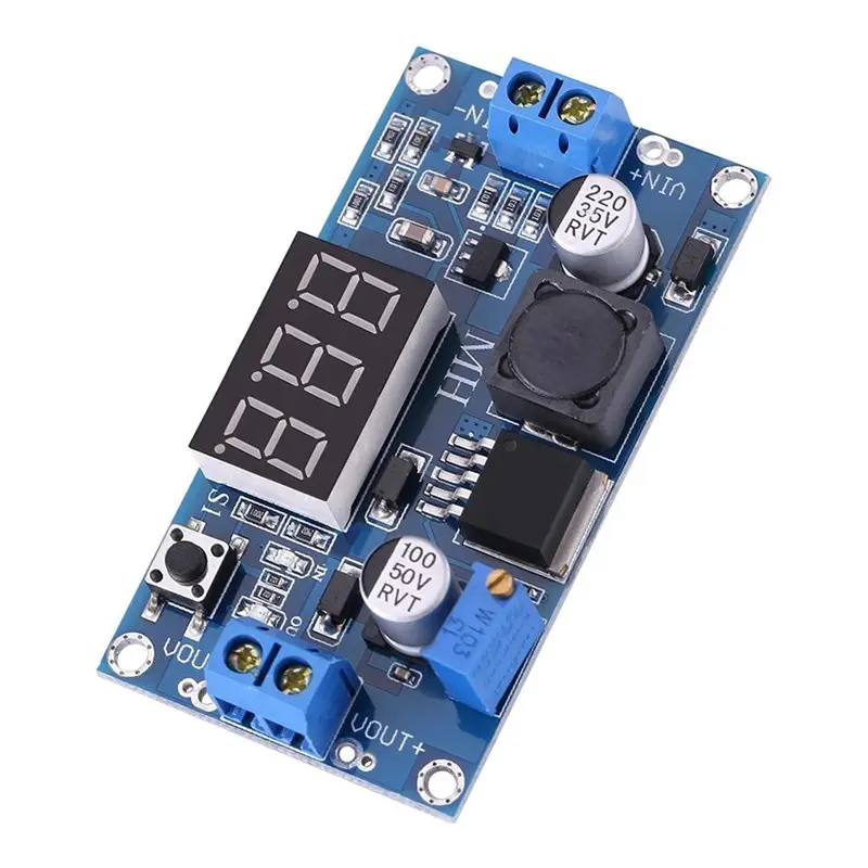 XL6009 adjustable boost module far exceeds LM2577 4.5-32 boost 5-35 with digital voltmeter display