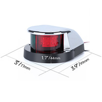 Nouveaux feux de navigation LED en plastique, feux de signalisation rouges et verts, feux d'avertissement de navigation pour yachts, bateaux rapides et jet-skis