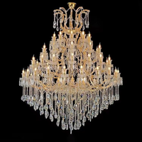 Lustre en cristal K9 Maria Theresa de luxe, petite taille, doré, pour salon, hôtel, villa, luminaire pour la maison