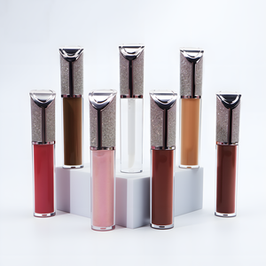 Cosmétiques Maquillage Gloss à lèvres longue tenue Vegan Haute qualité Haute pigmentation Paillettes Gloss nude Brillant Gloss à lèvres diamant - Product Image 5