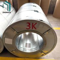 لفائف الصلب المجلفن بالغمس الساخن GI DX51D-DX53D Z100-Z350 ذات السطح الأملس لألواح الأسقف والقنوات والأجهزة والخزائن