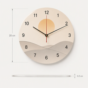 Orologio <span class=keywords><strong>da</strong></span> <span class=keywords><strong>Parete</strong></span> in Acrilico Personalizzabile con Disegno Architettonico, 20cm, per Decorazione Artistica Domestica - Product Image 4