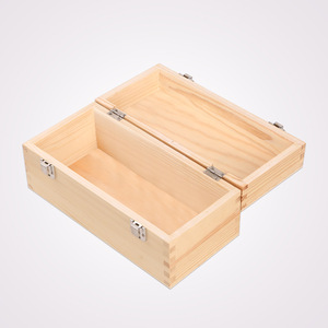 <b>Pine</b> Wooden <b>Box</b> Rectangle 0.8CM Thickness Handmade Cosmetic Packaging Gift Storage <b>Box</b> - Product Image 2